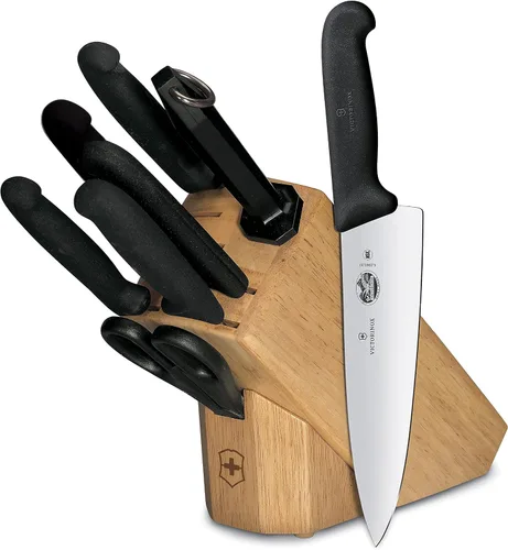 Vista 6 de Victorinox Fibrox Pro Juego de Cuchillería de 7 Piezas con Bloque