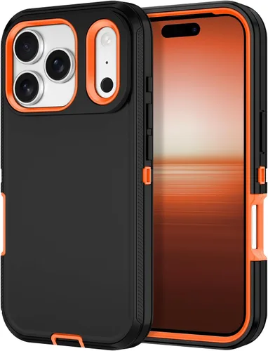 Vista 12 de I-HONVA Funda para iPhone 17 a prueba de golpes, a prueba de polvo y caídas, 3 capas de protección de cuerpo completo [sin protector de pantalla]