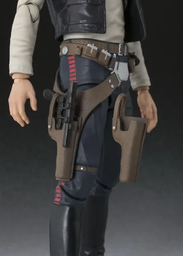 Vista 6 de De Bandai S.H. Figuarts: Han Solo de Star Wars (Una nueva esperanza), aproximadamente 6 pulgadas