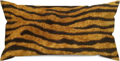 Vista 34 de Fundas de almohada con estampado de leopardo y guepardo negro y marrón, 12 x 18 pulgadas, fundas de cojín de granja para sofá, sala de estar