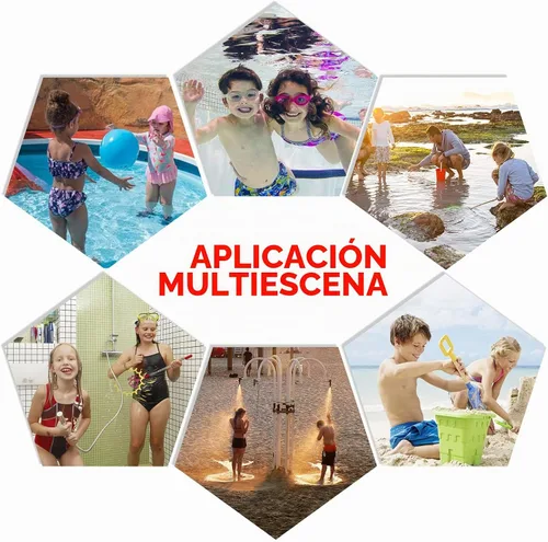 Vista 7 de Hiturbo Poncho de toalla de baño para niños: toallas de natación