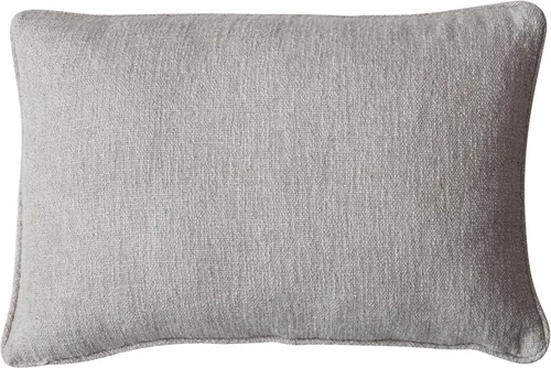 Vista 4 de Creative Co-Op Almohada lumbar estampada mezcla de algodón con botánicos y bordados, multicolor