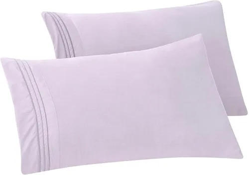 Vista 34 de Elegant Comfort Fundas de almohada sólidas de microfibra de alta calidad hotelera, tejido suave, resistente a las arrugas y a las manchas, fácil