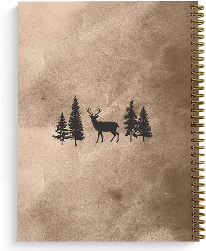 Vista 2 de Gotcha Covered Notebooks Softcover Adventure Is Calling - Cuaderno de caza en espiral de 8.5 x 11 pulgadas, 120 páginas a rayas universitarias