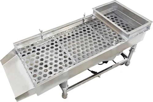 Vista 9 de TECHTONGDA Máquina de tamiz lineal eléctrica de tamiz vibratorio recto Máquina de tamiz de acero inoxidable de una capa un motor 0.020 in