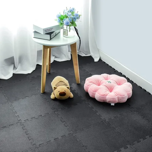 Vista 4 de qqpp - 18 tapetes de goma de etilvinilacetato tipo rompecabezas para piso, alfombra de juego para bebé, tapete de ejercicio para entrenamiento