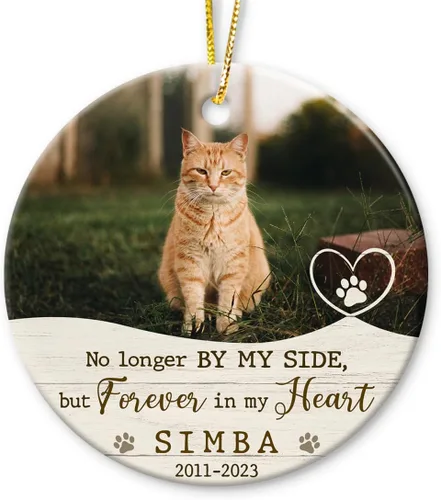 Vista 11 de Regalos conmemorativos personalizados para mascotas por pérdida de perro o gato, adornos de duelo de mascotas, decoración de Navidad, adorno
