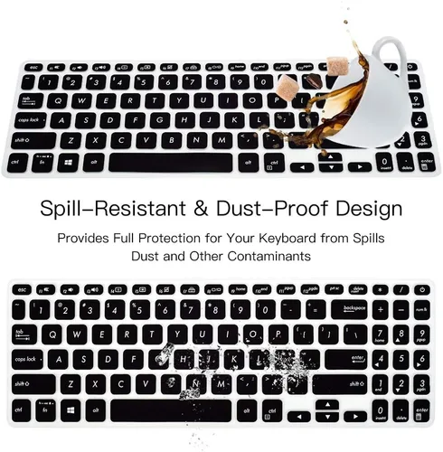 Vista 6 de Funda de teclado para ASUS VivoBook F512DA F512FA F512JA X512FA X512DA X515JA / ASUS VivoBook S512 S530UA S530FA Funda de teclado para teclado ASUS