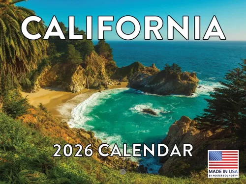 Vista 186 de Calendario de Alabama 2026 para pared, 12 meses, mensual, recuerdos escénicos de AL Hecho en Estados Unidos