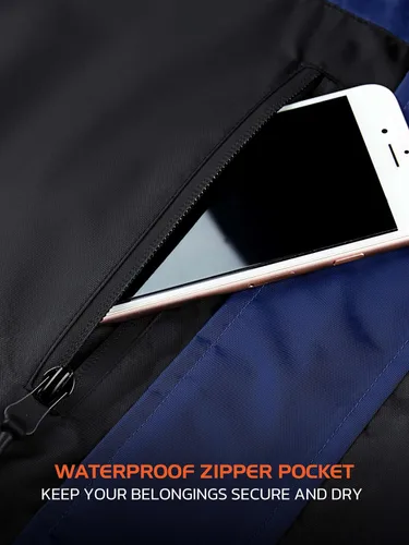 Vista 5 de Rodeel Traje impermeable para pesca para hombres (conjunto de chaqueta y pantalón de lluvia)