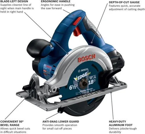 Vista 4 de Bosch GXL18V-502B25 kit de 5 herramientas de 18V con controlador de impacto de punta/llave de 2 en 1, taladro/controlador de martillo de 1/2 pulg.