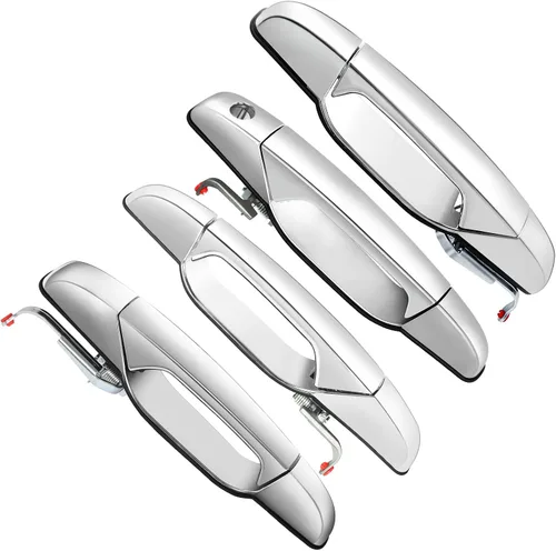 Vista 2 de Paquete de 4 manijas de puerta exteriores delanteras/traseras izquierdas y derechas compatibles con los siguientes modelos: 2007-2013 Chevy