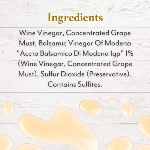 Vista 5 de Roland Foods Condimento Bianco con Vinagre Balsámico de Módena, Vinagre Blanco, Jarra de 5 Litros