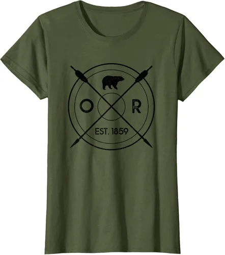 Vista 57 de Oregon Beaver State Bear OR Est. 1859 - Camiseta de regalo, gris, S
