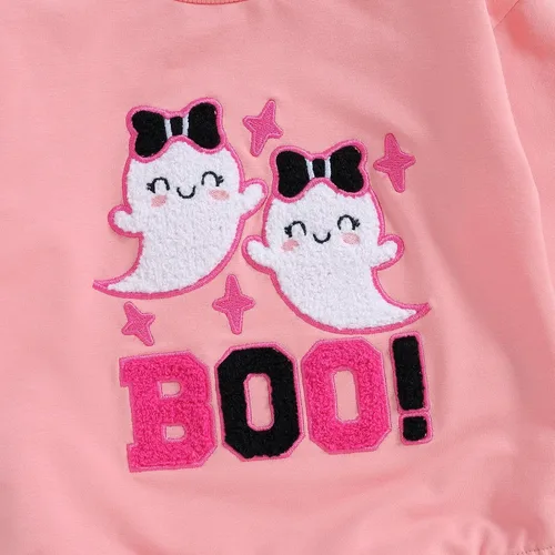 Vista 134 de Adobabirl Traje de Halloween para bebé, sudadera de fantasma, calabaza, mameluco, suéter de gran tamaño, lindo para otoño e invierno