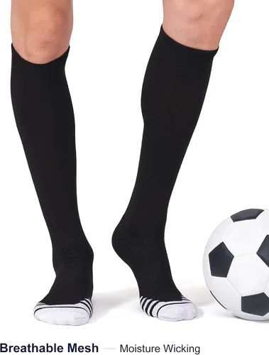 Vista 4 de FITRELL Paquete de 23 calcetines de béisbol y sóftbol para niños, jóvenes, hombres y mujeres, calcetines altos hasta la rodilla (varios colores)