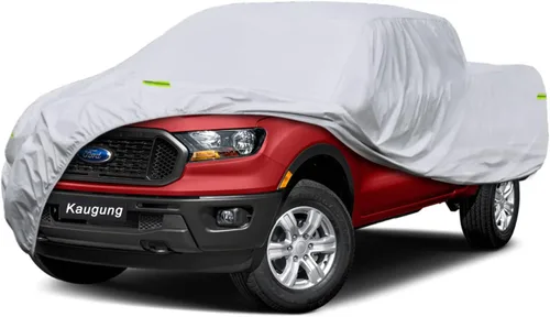 Vista 26 de Kaugung - Cubierta impermeable para camioneta, 7 capas resistentes, ajuste completo para Mitsubishi Raider 2006-2010, para todo clima, protección