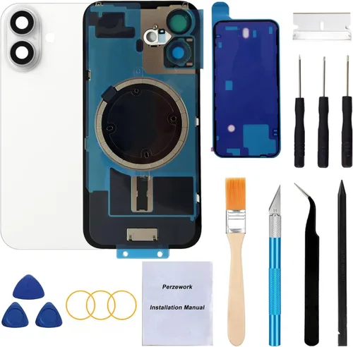 Vista 16 de Reemplazo de cristal trasero OEM para iPhone Xs de 5.8 pulgadas con kit de herramientas de reparación y adhesivo preinstalado (Oro)