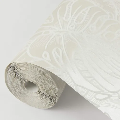 Vista 3 de Scott Living 2964-87340 Balboa Papel pintado botánico blanco