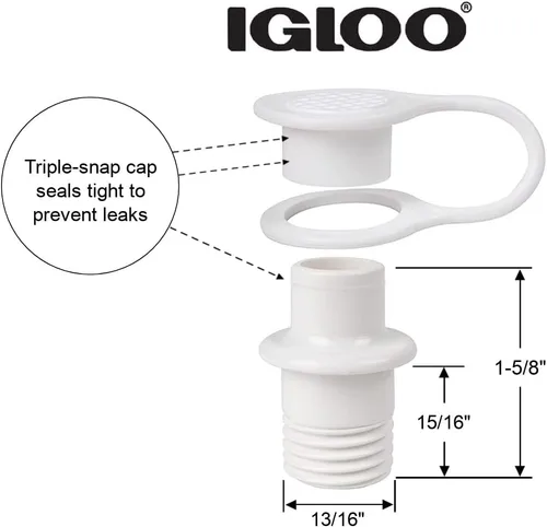 Vista 2 de Igloo Replacement Triple Snap Drain Plug