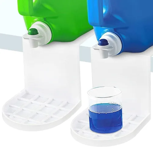 Vista 4 de JTLB Detergente para ropa sucia, paquete de 2 soportes para detergente para ropa, soporte para tazas de detergente, bandeja colectora de goteo