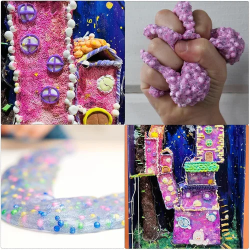 Vista 6 de MECCANIXITY Bolas de espuma de cuentas de espuma de 0.079 a 0.118 pulgadas para decoraciones de bodas y fiestas, pequeñas bolas de embalaje