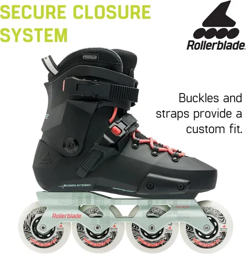 Vista 5 de Rollerblade Twister XT - Patines en línea para mujer, color negro/menta, rendimiento urbano