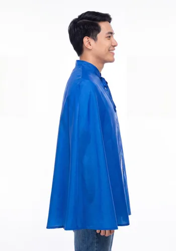 Vista 4 de Capa de Disfraz de Superhéroe Azul para Adultos de 36 Pulgadas Multicolor