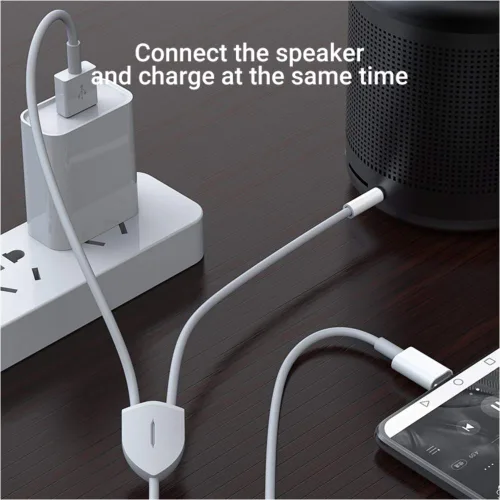 Vista 4 de Cable USB C a conector auxiliar de audio de 0.138 in con cable de carga Compatible con iPhone 17/16/15/Samsung Galaxy S20/S20, puerto tipo C