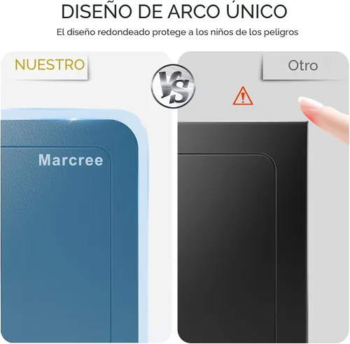 Vista 3 de Marcree Caja fuerte de 0.23 cachorros, pequeña caja fuerte con llave, mini caja fuerte para el hogar para dinero, monedas y efectivo, cajas fuertes