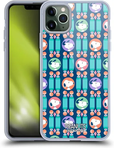 Vista 110 de Head Case Designs Snoopy Deco Dreams - Funda de gel suave con licencia oficial de Peanuts Blue Pattern compatible con Apple iPhone 7 Plus/iPhone 8