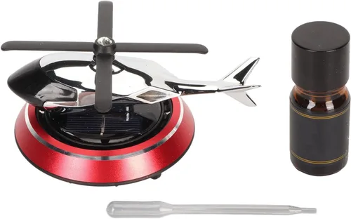 Vista 6 de Ambientador para automóvil, helicóptero mejorado para aromaterapia, ambientador giratorio solar con rotación solar, alivia el estrés y purifica
