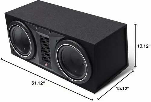 Vista 5 de Rockford Fosgate Punch P1-2X10 Subwoofer cargado de 10" en caja con puerto