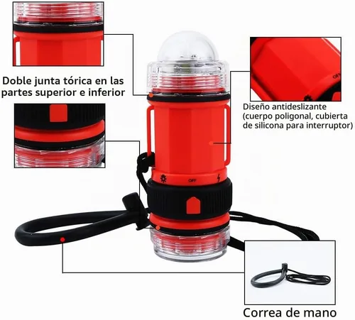 Vista 4 de Potente luz de buceo, linternas impermeables linterna de buceo, luces submarinas de alto lúmenes linternas linternas. linterna submarina más