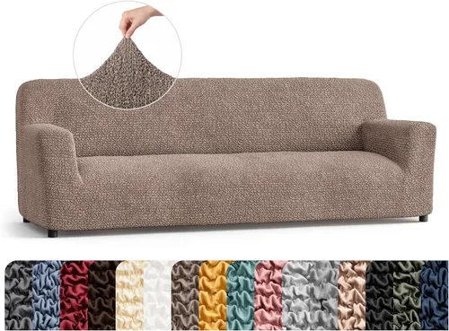 Vista 21 de PAULATO BY GA.I.CO. Funda para Silla - Funda para Sillón - Funda para Sillón - Funda de Tela Suave - Protector de Muebles Elegante de Ajuste Ceniza