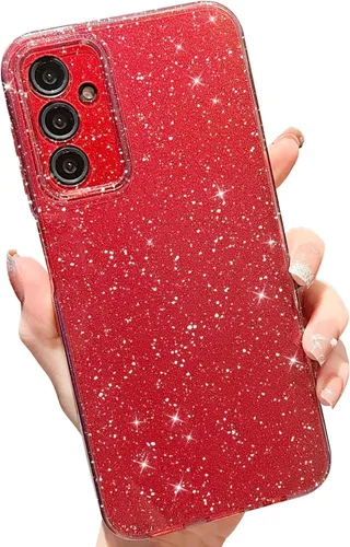 Vista 39 de MINSCOSE Funda compatible con Samsung Galaxy A14 5G, bonita funda delgada con purpurina fina, a prueba de golpes, de TPU para mujeres y niñas