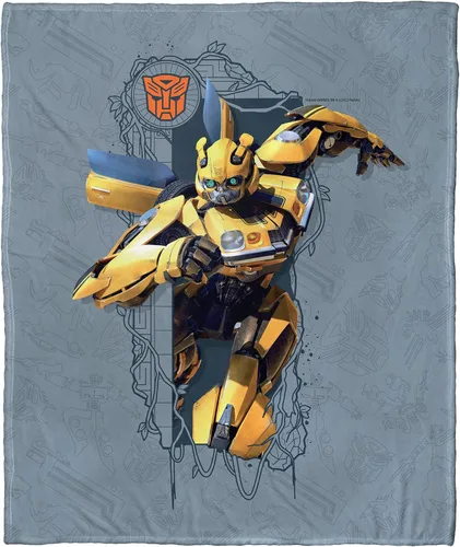 Vista 7 de Northwest Transformers - Manta de seda táctil, 50 x 60 pulgadas, modo bestia