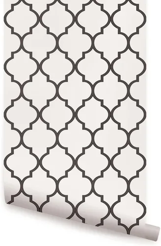 Vista 6 de Papel para empapelar diseño marroquí - Pelar y pegar - por Simple Shapes, Beige