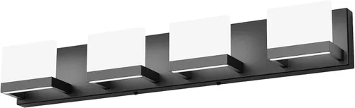 Vista 22 de Tipace - 2 Lámparas regulables de tocador, modernas, de color negro, con luz led arriba y abajo, acrílico blanco esmerilado, para colocarlas