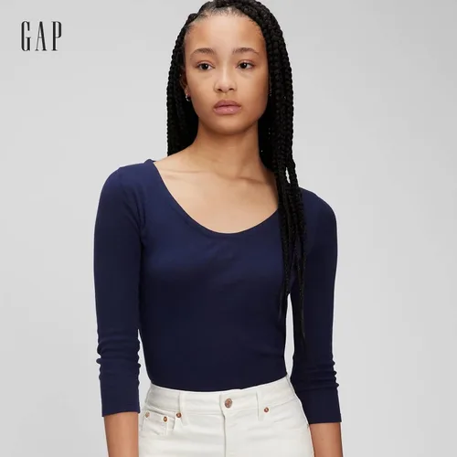 Vista 3 de GAP Camiseta de ballet favorita de manga 34 para mujer