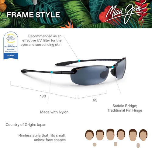 Vista 6 de Maui Jim Makaha - Gafas de sol sin montura