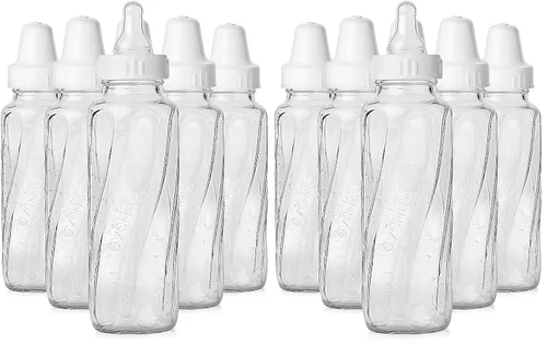 Vista 7 de Evenflo Feeding Classic 1018611 - Botellas de vidrio giratorias, 8 onzas (paquete de 6), transparentes