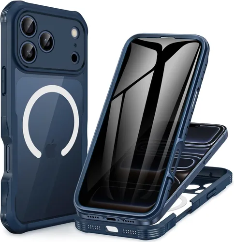 Vista 49 de CENHUFO Funda de privacidad para iPhone 11 Pro, funda de cuerpo completo con protector de pantalla de privacidad de vidrio templado 9H integrado
