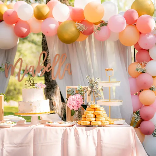 Vista 6 de IFAMIO Paquete de 50 anillos de globos de plástico, conector de arco de globos para decoración de aniversario, suministros de decoración de fiesta
