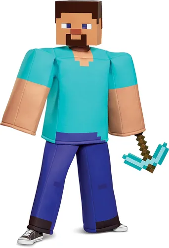 Vista 5 de Steve Prestige - Disfraz de Minecraft multicolor grande 10-12