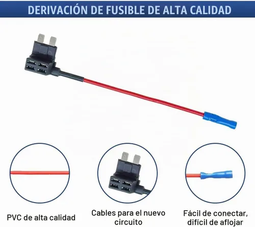Vista 4 de ZIMISI 5PCS 12V Fusible Add-a-Circuit para automóvil (mediano)