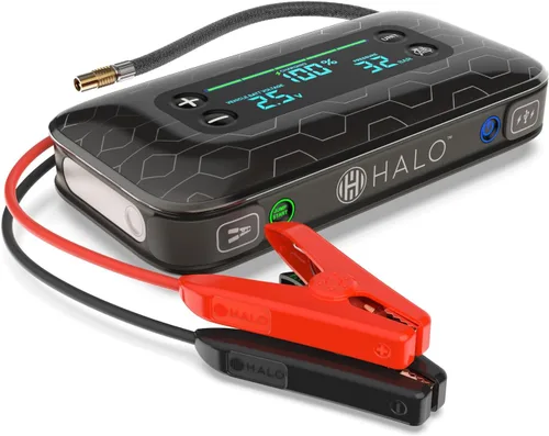 Vista 17 de HALO Bolt AIR Touch 1500A Jump Starter, Air Compressor, Power Bank, LED Light, Black