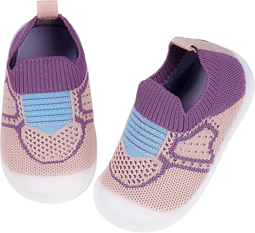 Vista 92 de Zapatos de bebé Pantuflas para niños pequeños, calcetines para niños y niñas, suela antideslizante