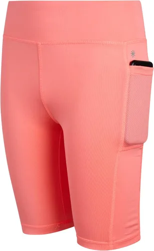 Vista 6 de Pantalones cortos de ciclismo para niñas, paquete de 4 pantalones cortos de compresión atlética de cintura alta para niñas, para baile, yoga