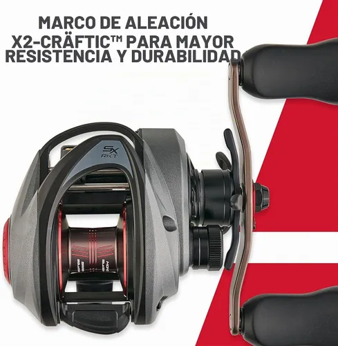 Vista 3 de Abu Garcia Revo SX Rocket - Carrete de pesca de bajo perfil